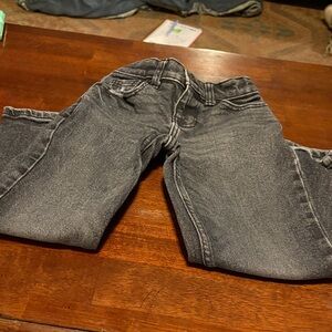 Wonder Nation Black and White Striped Jeans